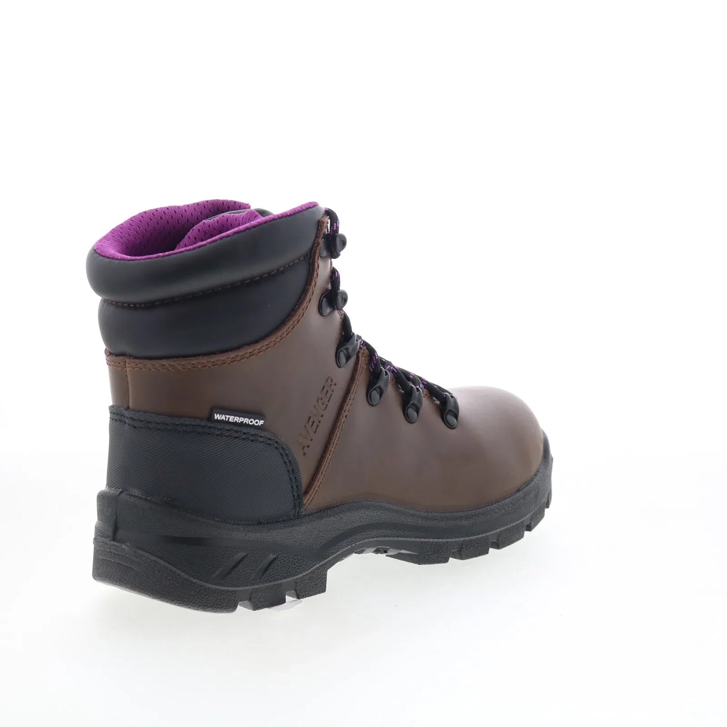 Avenger Builder Mid Soft Toe EH WP Womens Brown Wide Work & Safety Boots