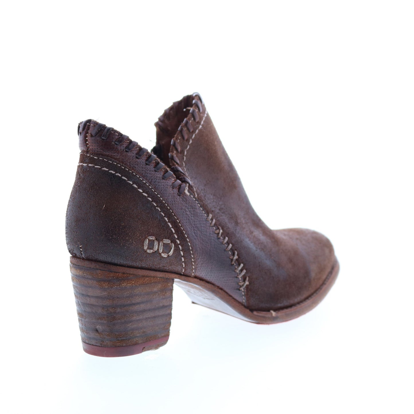 Bed Stu Carla F393009 Womens Brown Leather Zipper Ankle & Booties Boots