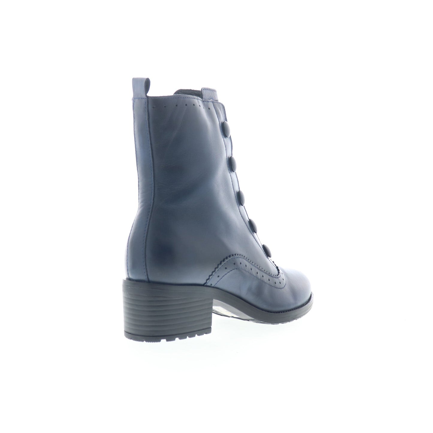 Miz Mooz Jozie Womens Blue Leather Zipper Ankle & Booties Boots