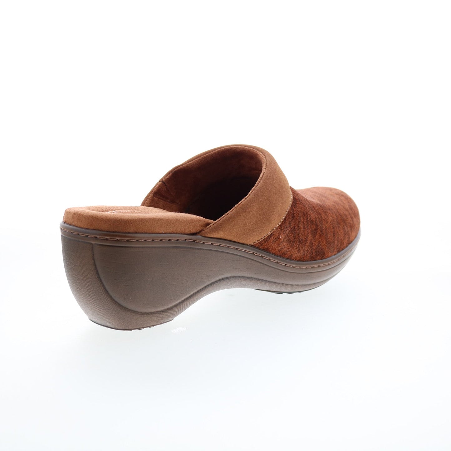 Softwalk Murietta S6015-954 Womens Brown Narrow Suede Clog Flats Shoes