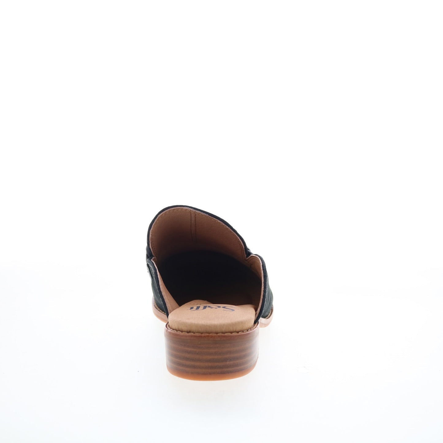 Sofft Nels SF0086001 Womens Black Leather Mules Flats Shoes
