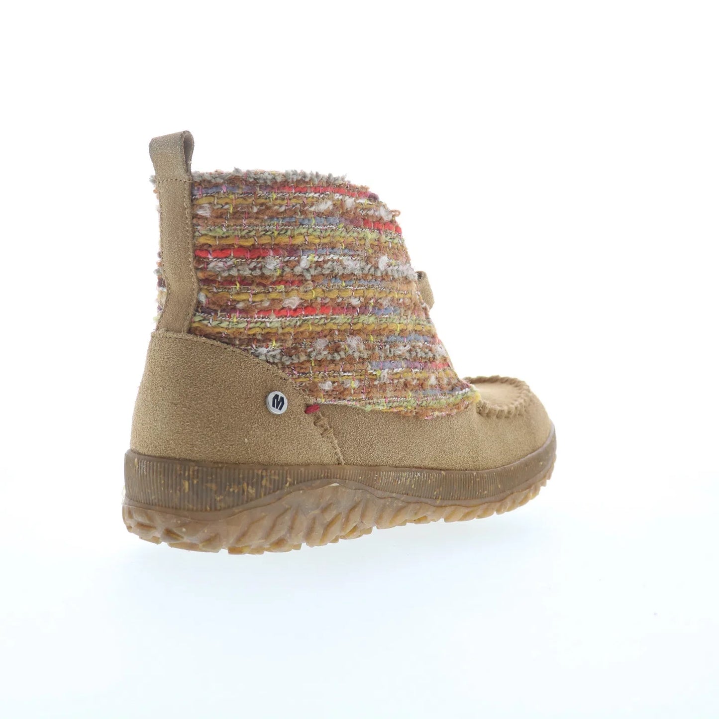 Minnetonka Tealey 80525 Womens Brown Suede Slip On Ankle & Booties Boots
