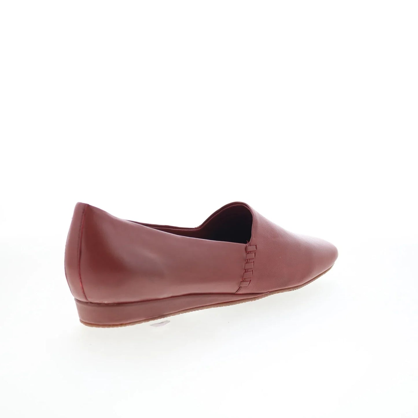 Softwalk Vale S2368-245 Womens Brown Leather Slip On Loafer Flats Shoes