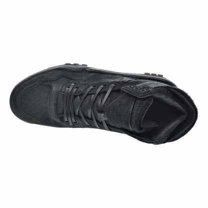 PONY M-110 Calf Hair Men's Shoes Black Mono Chrome