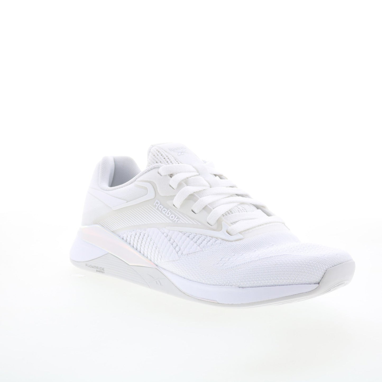 Reebok Nano X4 Womens White Mesh Lace Up Athletic Cross Training Shoes