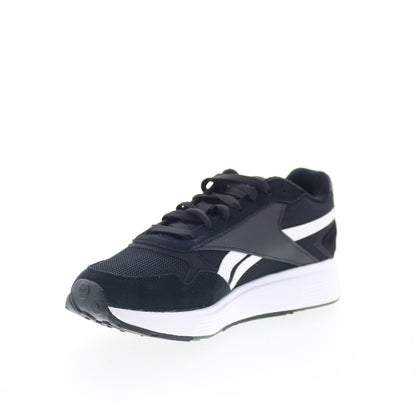 Reebok Glide DMX Womens Black Suede Lace Up Lifestyle Sneakers Shoes