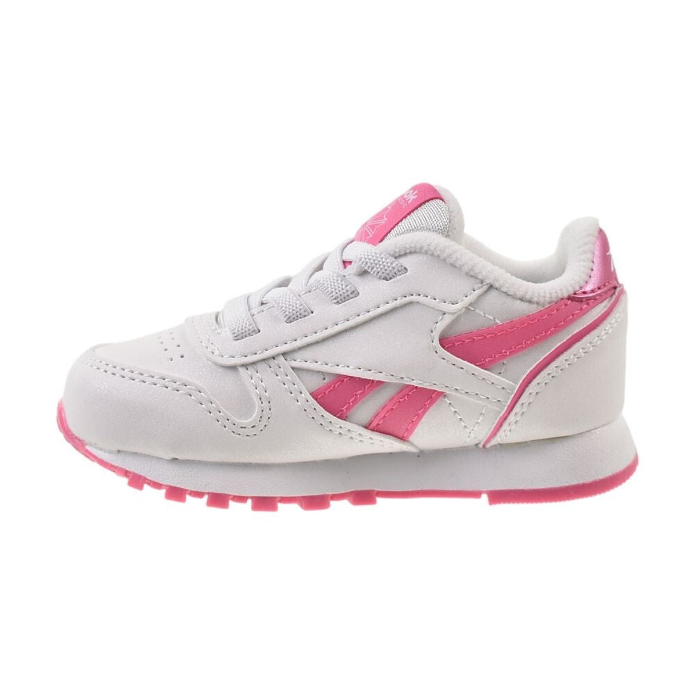 Reebok Classic Leather Step N Flash 2.0 Toddlers' Shoes White/Pink