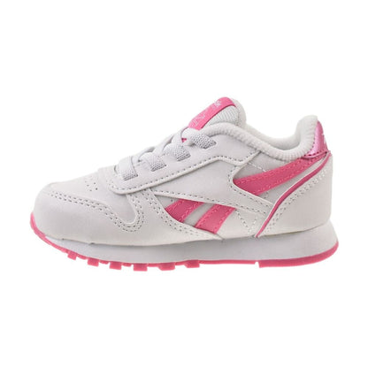 Reebok Classic Leather Step N Flash 2.0 Toddlers' Shoes White/Pink