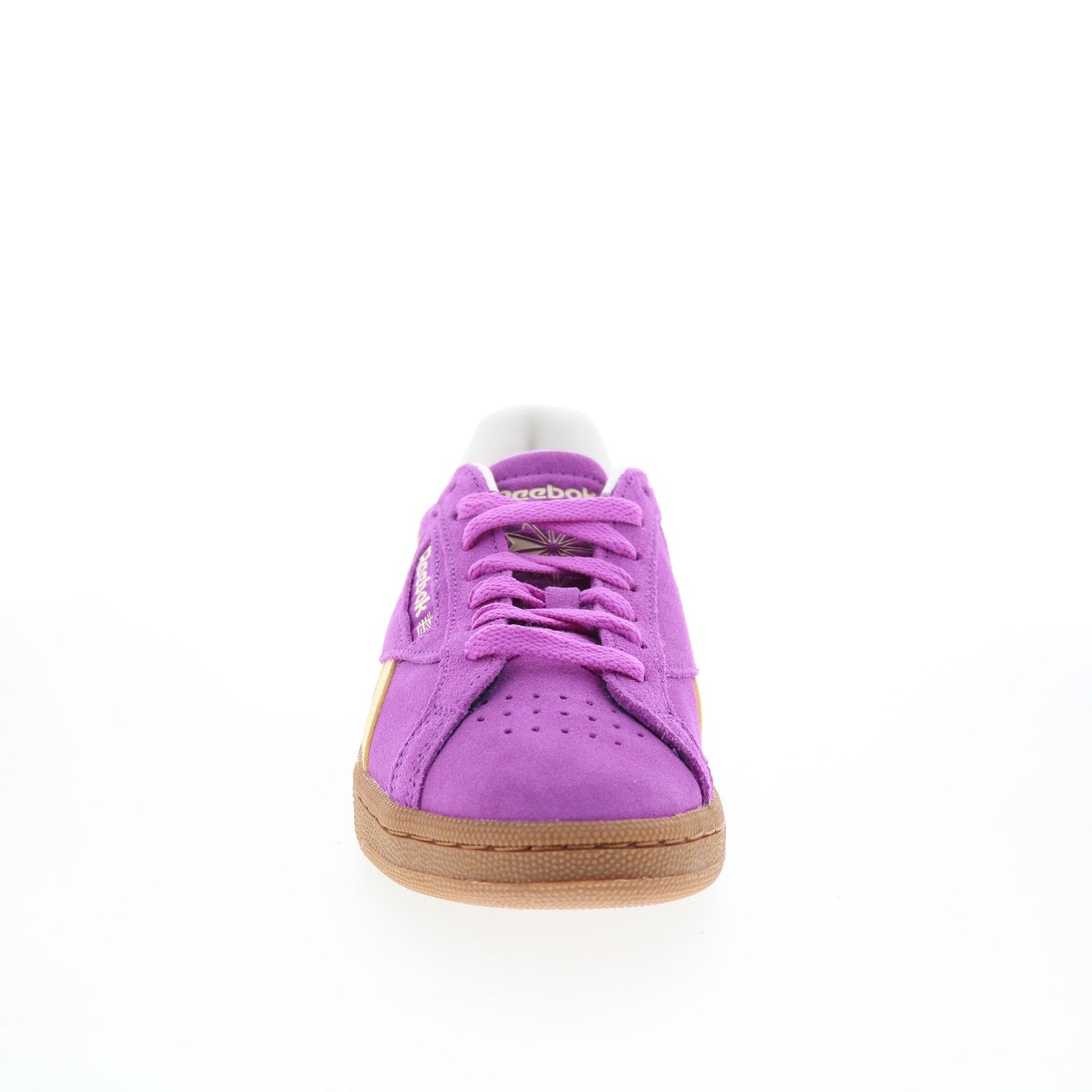 Reebok Club C Grounds UK Womens Purple Suede Lifestyle Sneakers Shoes