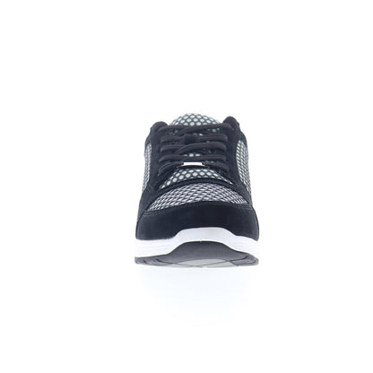 Drew Gemini 10296-19 Womens Black Extra Wide Suede Lifestyle Sneakers Shoes