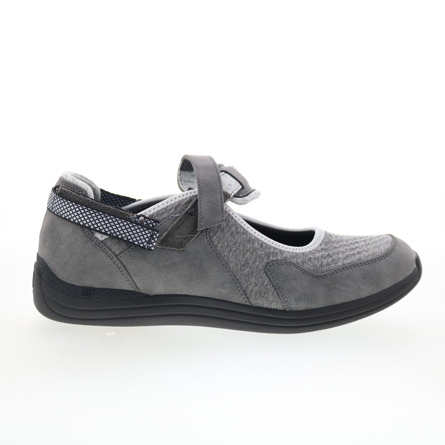 Drew Buttercup 14802-43 Womens Gray Synthetic Strap Mary Jane Flats Shoes