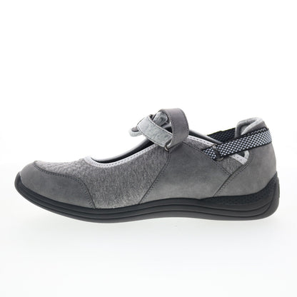 Drew Buttercup 14802-43 Womens Gray Synthetic Strap Mary Jane Flats Shoes