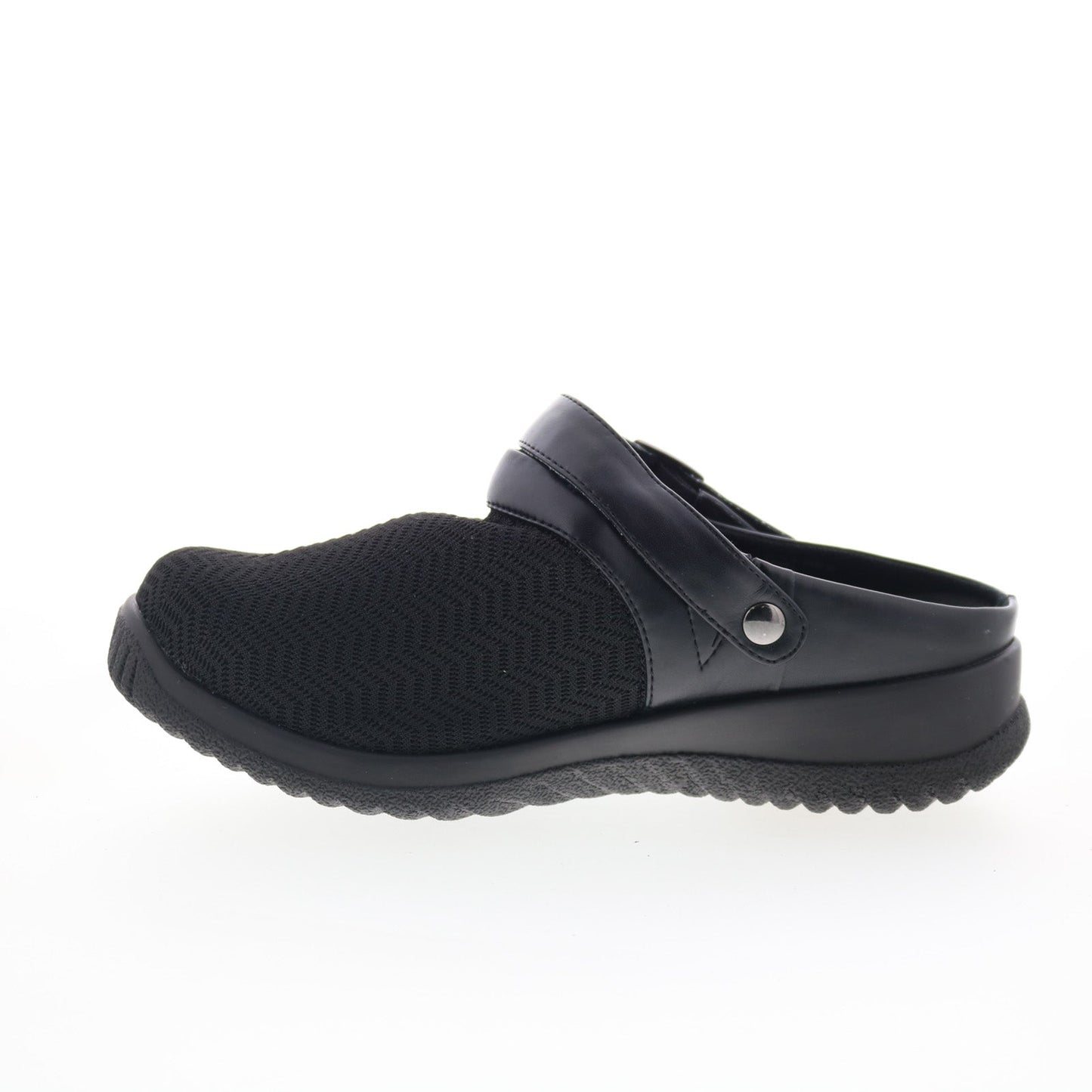 Drew Savannah 17100-1Z Womens Black Extra Wide Canvas Clog Flats Shoes