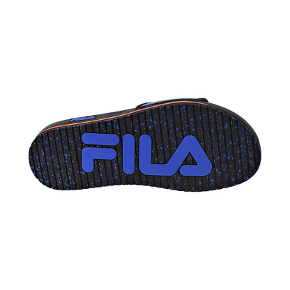 Fila Men's Lunar Slides Black-Prince Blue-Red Orange