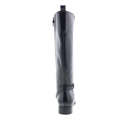 Clarks Plaza Market 26112346 Womens Black Leather Zipper Equestrian Boots