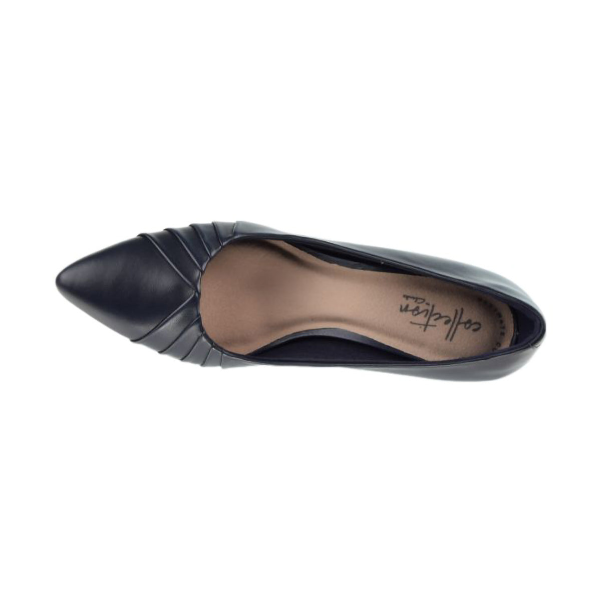 Clarks Linvale Crown Leather Women's Pump Shoes Navy