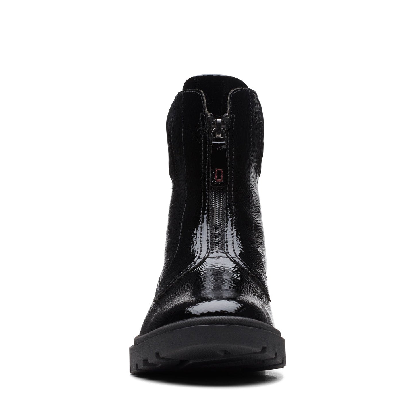 Clarks Calla Zip 26167694 Womens Black Leather Zipper Casual Dress Boots