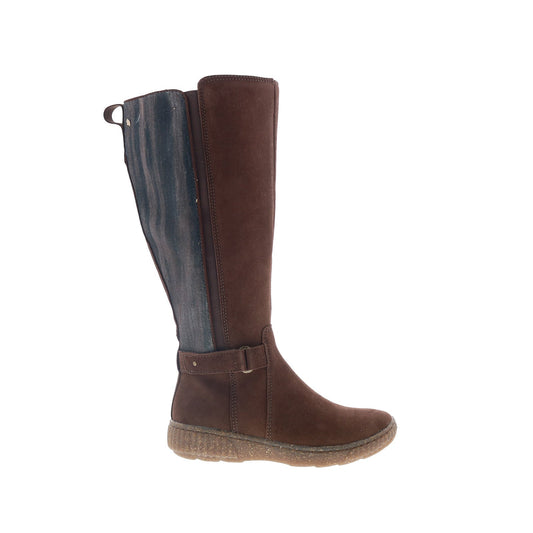 Clarks Caroline Style 26167707 Womens Brown Suede Zipper Knee High Boots
