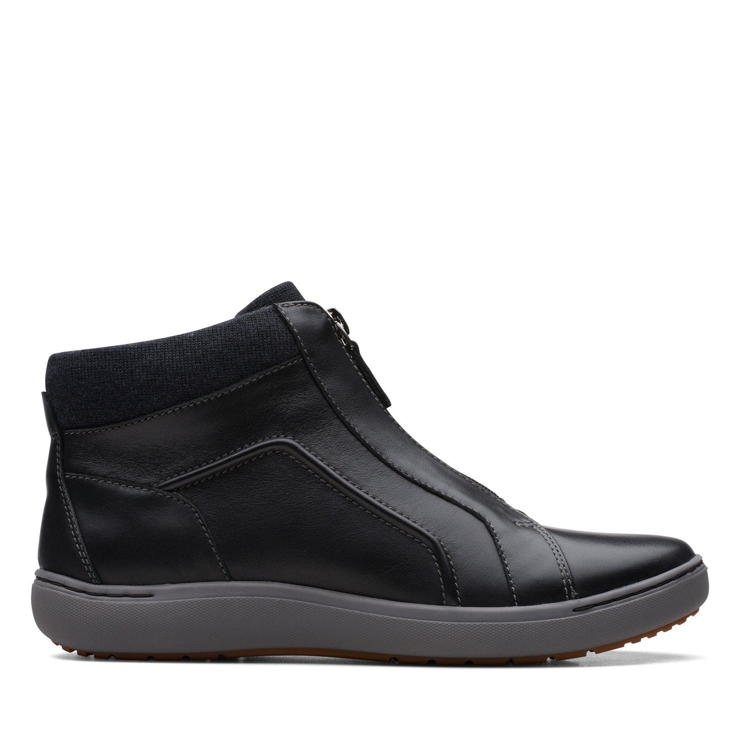 Clarks Nalle Lo AP 26168539 Womens Black Leather Ankle & Booties Boots