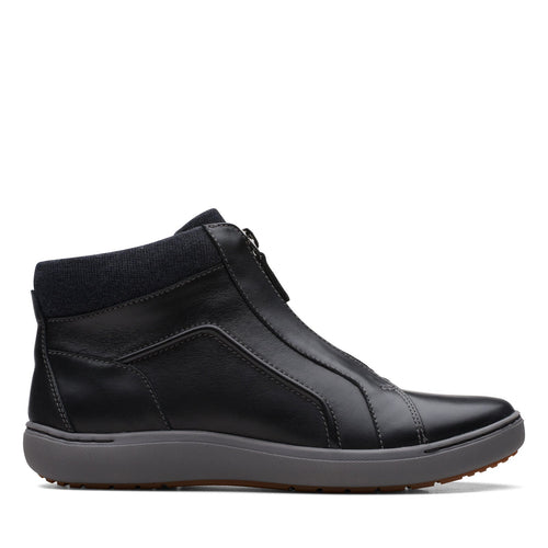 Clarks Nalle Lo AP 26168539 Womens Black Leather Ankle & Booties Boots