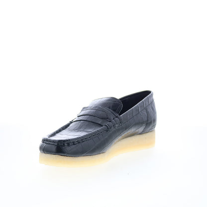 Clarks Wallabee Loafer 26174016 Womens Black Loafers & Slip Ons Casual Shoes