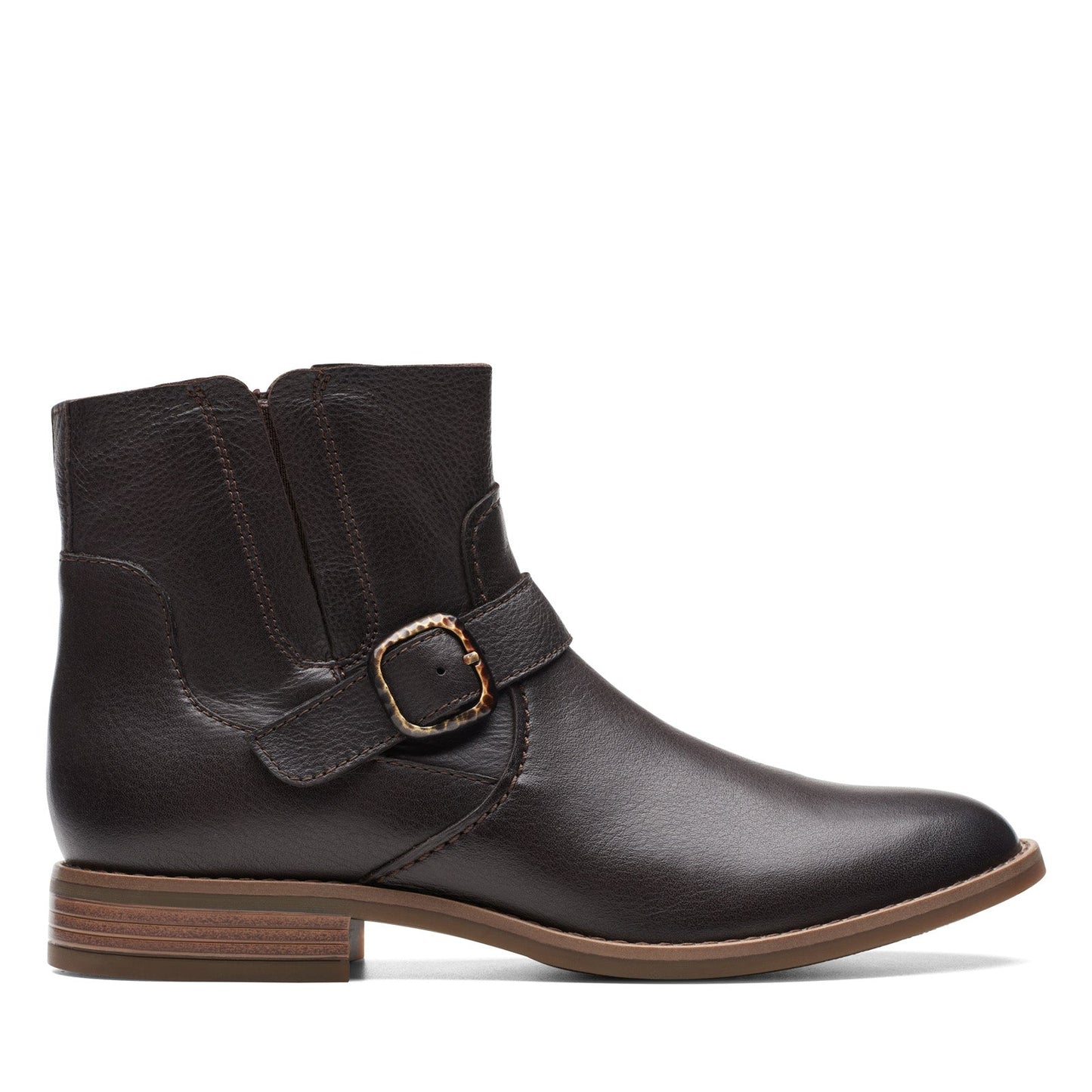 Clarks Camzin Loop 26174151 Womens Brown Leather Ankle & Booties Boots
