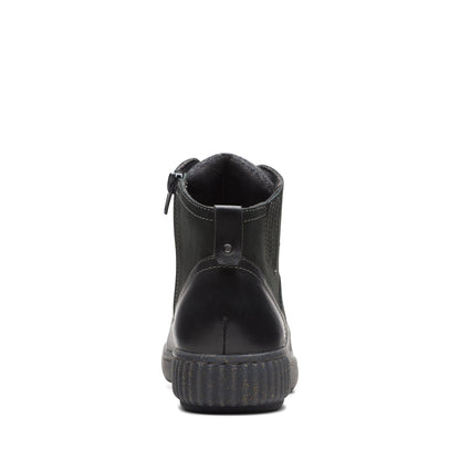 Clarks Magnolia Moon 26174976 Womens Black Wide Nubuck Casual Dress Boots