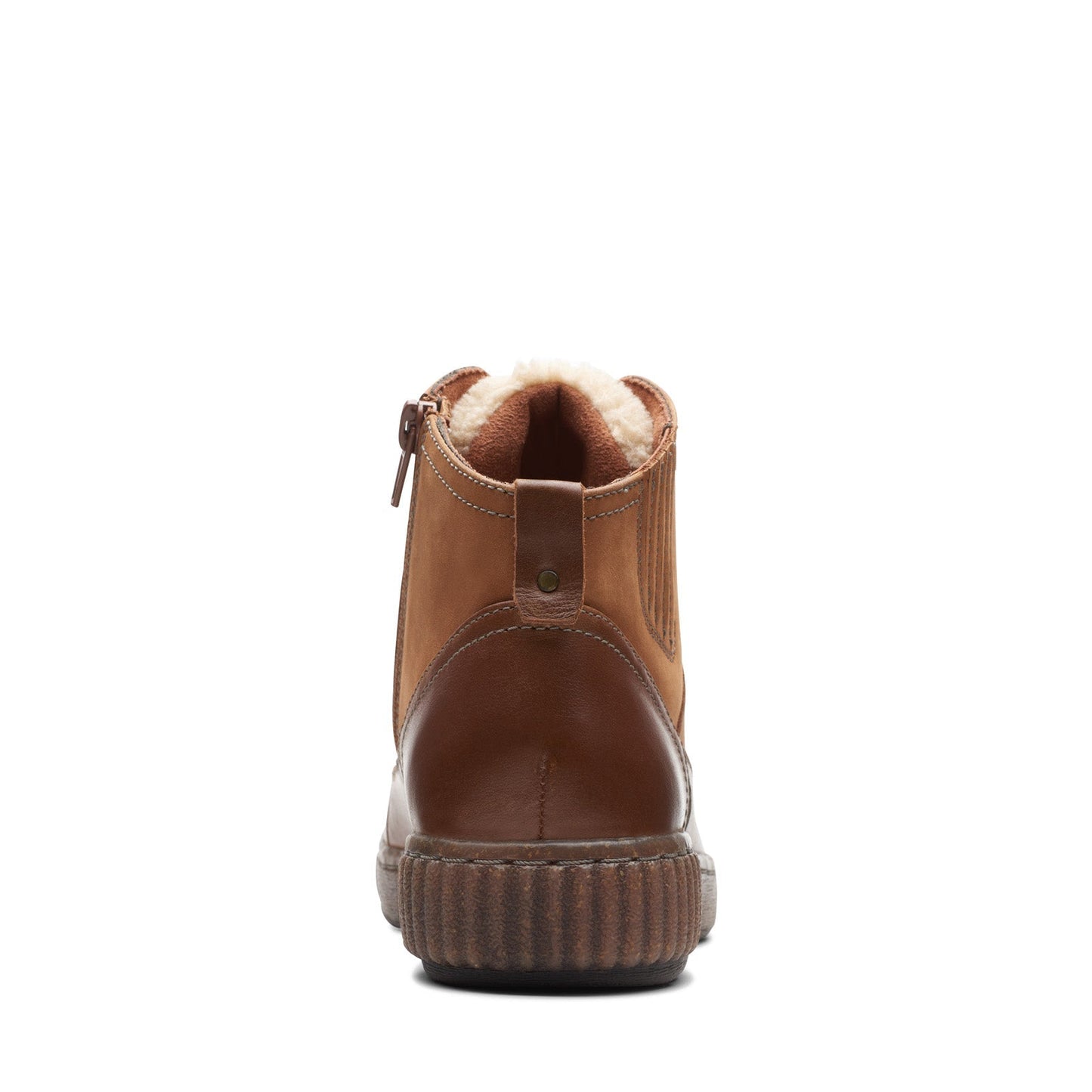 Clarks Magnolia Moon 26174977 Womens Brown Nubuck Casual Dress Boots