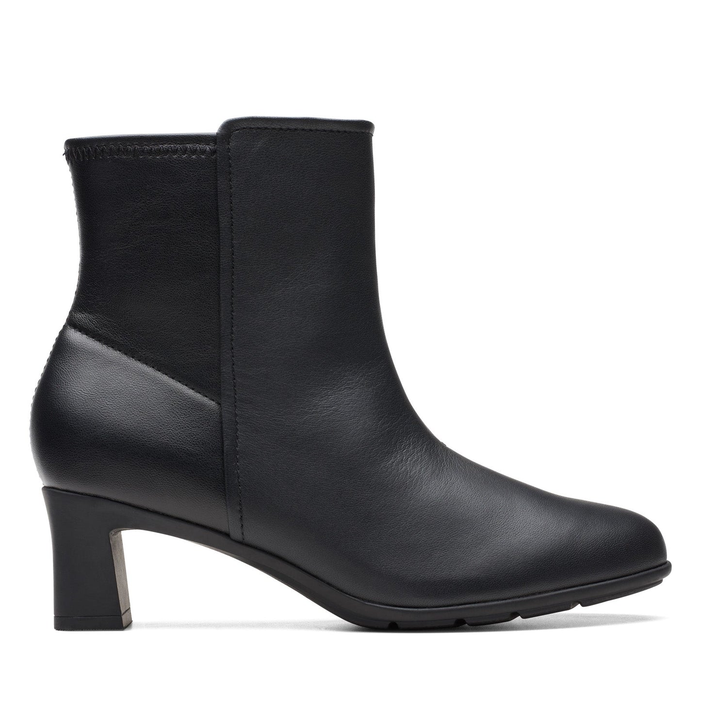 Clarks Neiley Jane 26175177 Womens Black Leather Ankle & Booties Boots