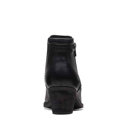 Clarks Neva Zip Waterproof 26175199 Womens Black Ankle & Booties Boots