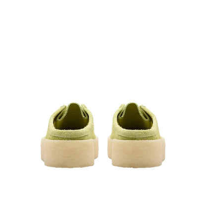 Clarks Wallabee Cup LO 26175655 Womens Green Suede Mules Slippers Shoes
