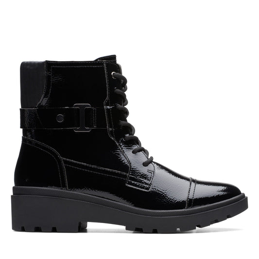 Clarks Calla Dance 26176250 Womens Black Wide Leather Casual Dress Boots