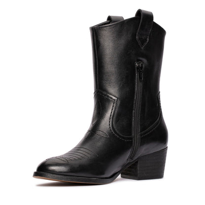 Clarks Octavia Up 26179079 Womens Black Leather Cowboy Western Boots