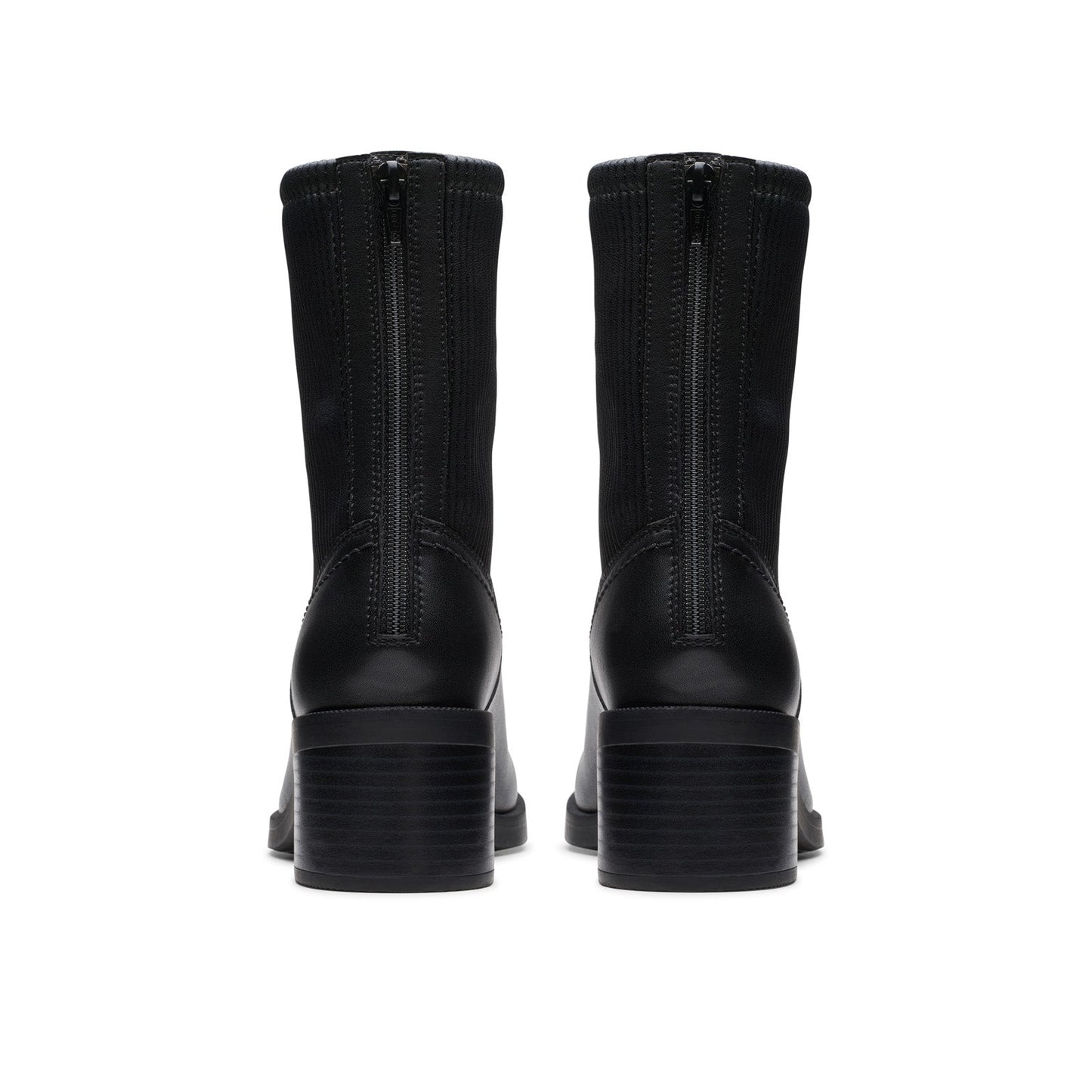 Clarks Lileigh Holly 26179638 Womens Black Wide Ankle & Booties Boots