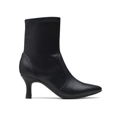Clarks Kataleyna Bay 26180025 Womens Black Leather Ankle & Booties Boots