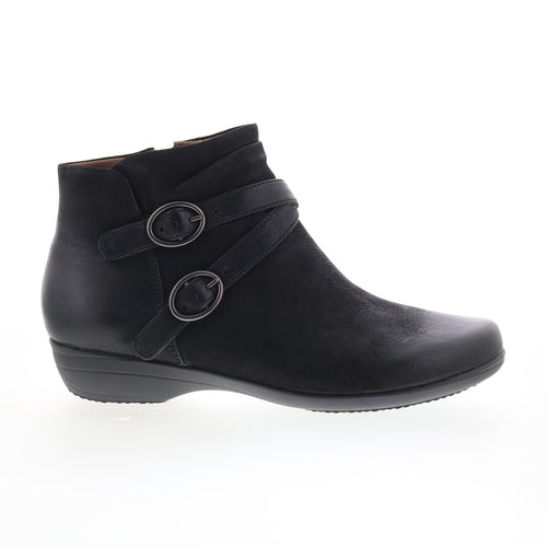 Dansko Faithe 5508-360200 Womens Black Leather Zipper Casual Dress Boots