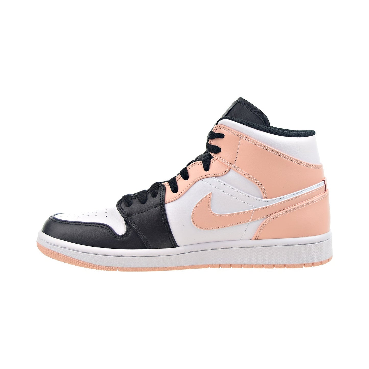 Air Jordan 1 Mid "Crimson Tint" Men's Shoes White-Arctic Orange-Black