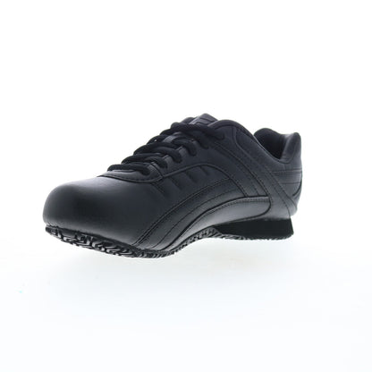 Fila Memory Elleray 5 Slip Resistant Womens Black Wide Athletic Work Shoes