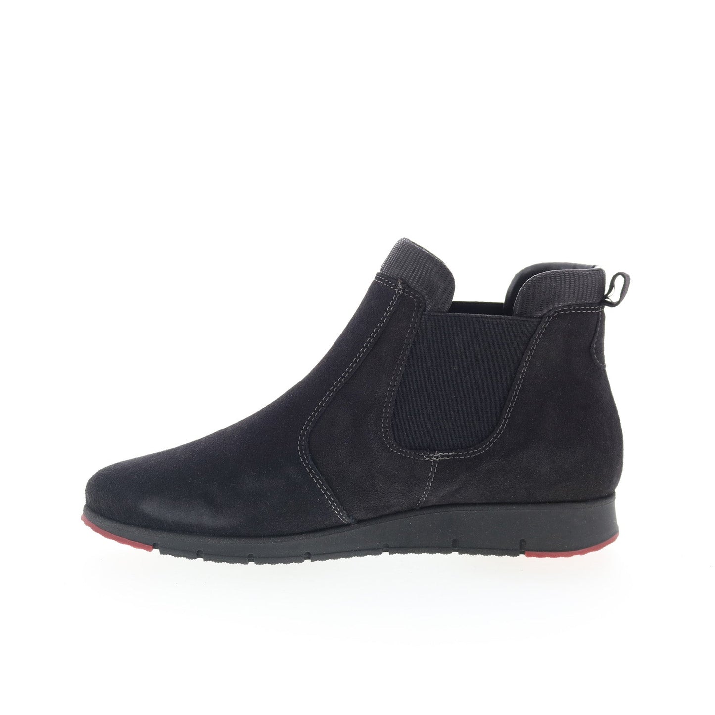 Marko Asfalto 622040 Womens Black Suede Slip On Chelsea Boots