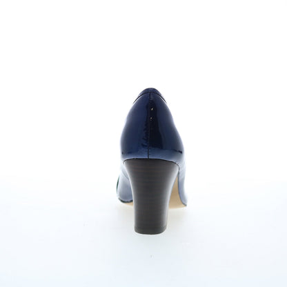 Isola Tara 6229317 Womens Blue Leather Slip On Heels Pumps Shoes
