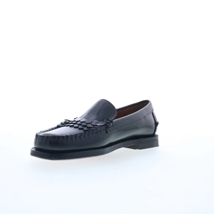 Sebago Dan Triple Fringe Womens Black Loafers & Slip Ons Casual Shoes