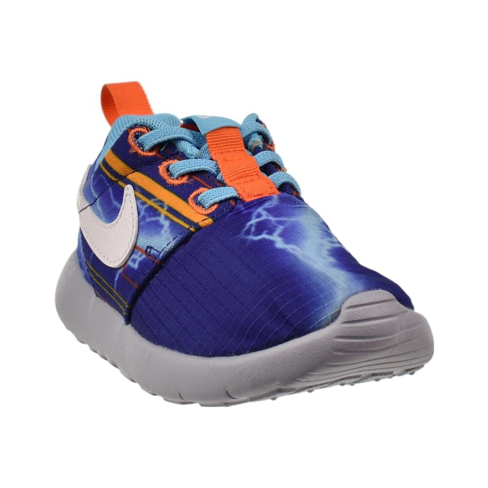 Nike Roshe One Print (TD) Toddlers' Shoes Deep Royal Blue-White 749358-401