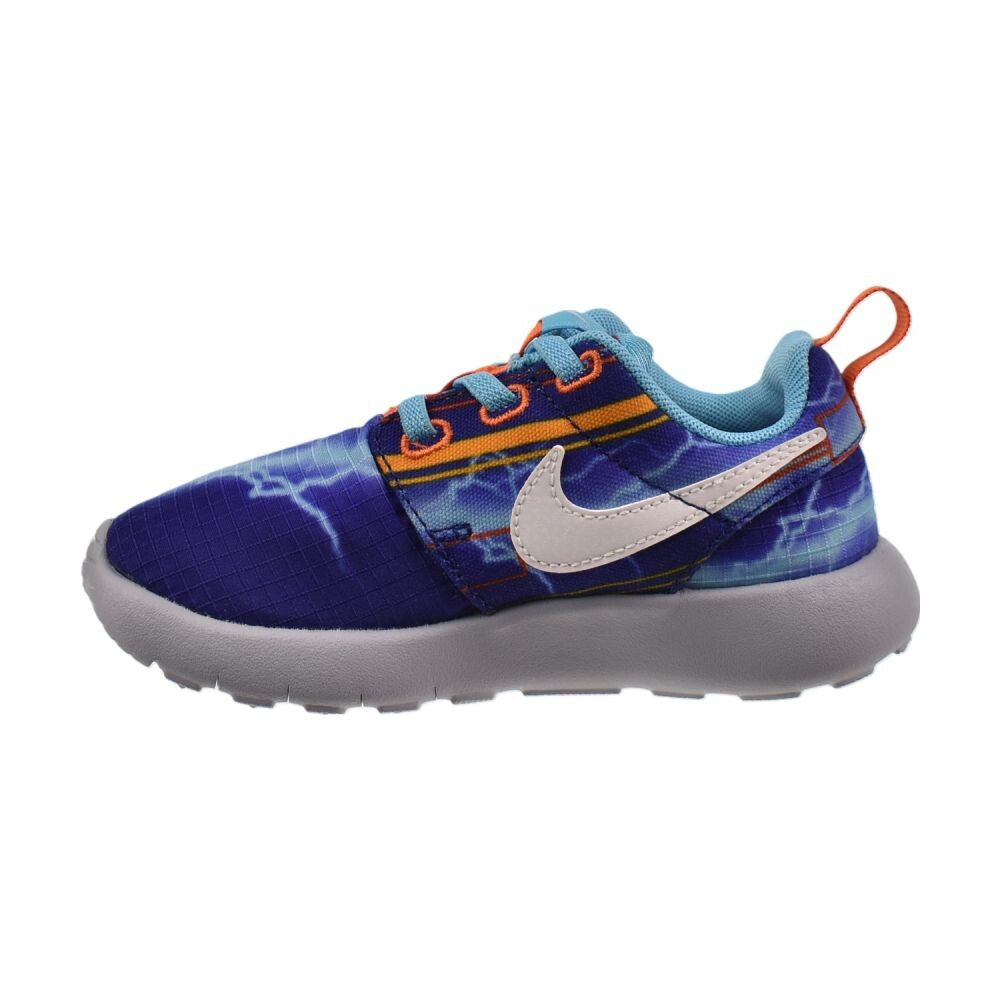 Nike Roshe One Print (TD) Toddlers' Shoes Deep Royal Blue-White 749358-401