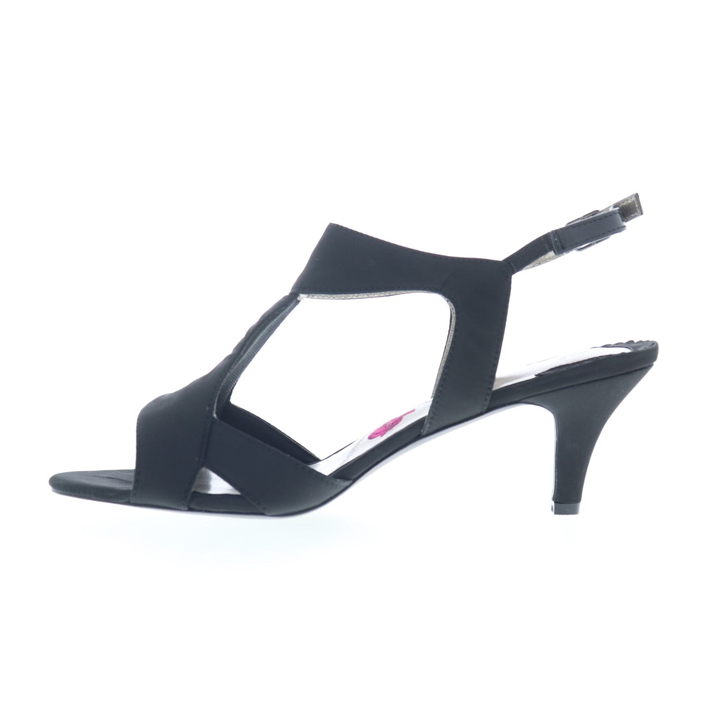 Ros Hommerson Lucky 75062-97 Womens Black Canvas Strap Heels Shoes
