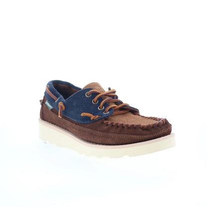 Sebago Cayuga 751142W-A1S Womens Brown Suede Loafers & Slip Ons Boat Shoes