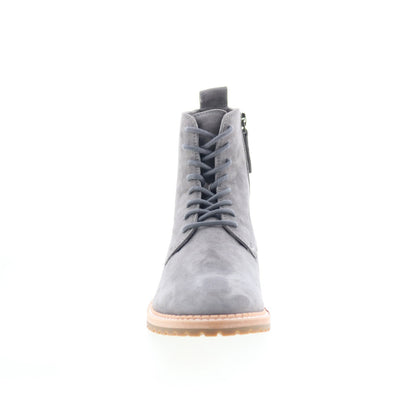 Johnston & Murphy 78-51518 Womens Gray Suede Lace Up Casual Dress Boots