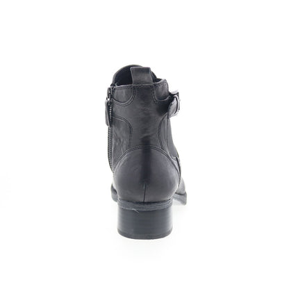 Johnston & Murphy Jeanette 78-51925 Womens Black Leather Casual Dress Boots