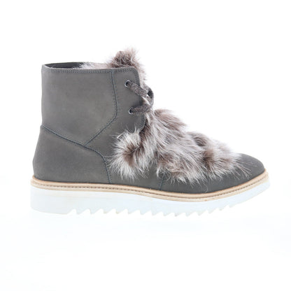 Johnston & Murphy Dayln 78-51966 Womens Gray Suede Casual Dress Boots