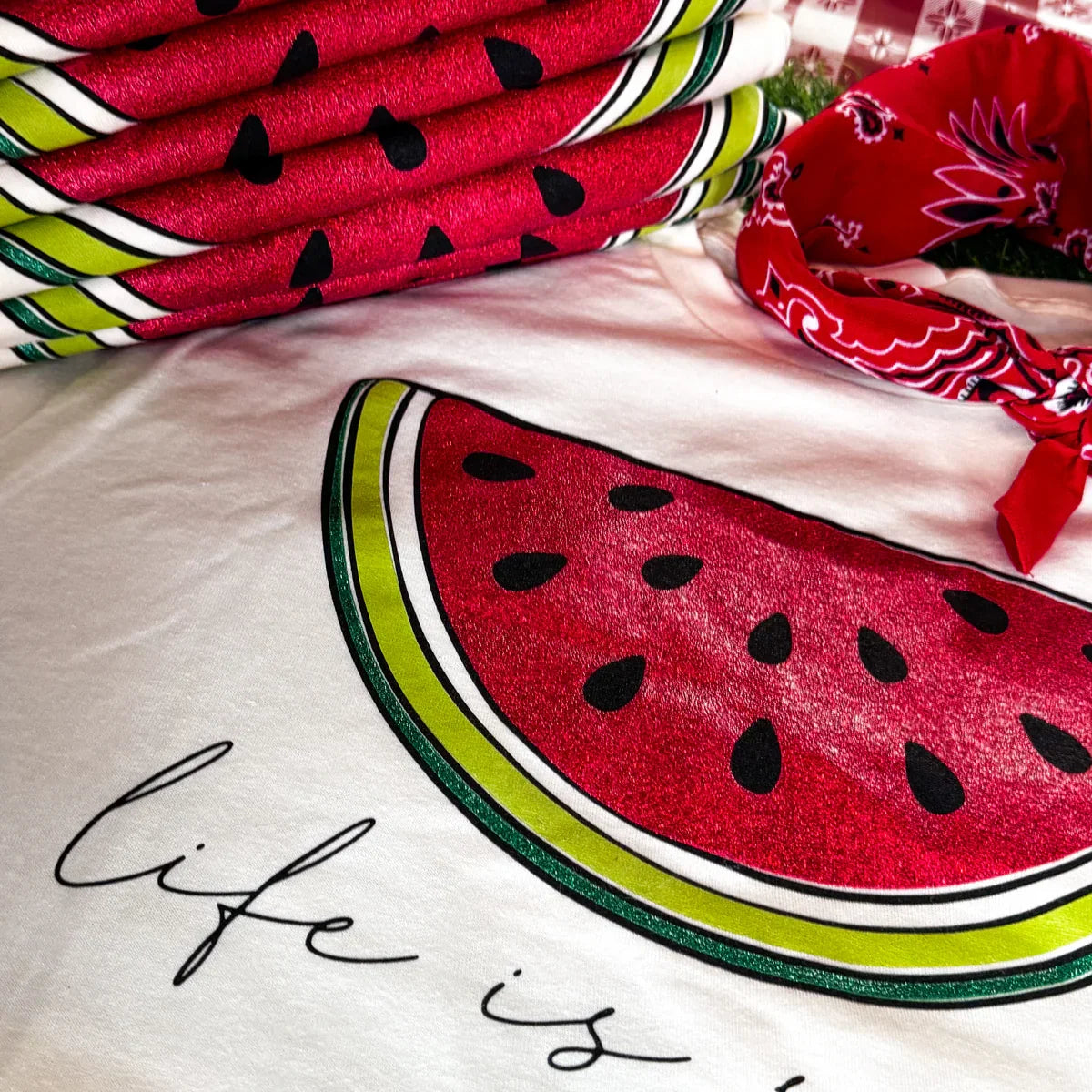 Life Is Sweet Watermelon Graphic Tee
