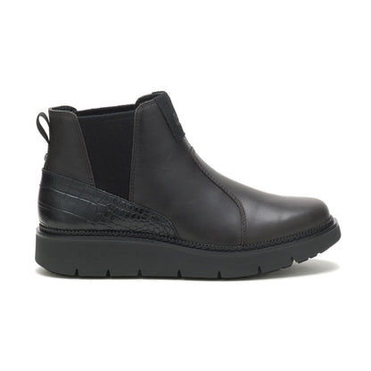 Caterpillar Chariot Chelsea P311824 Womens Black Leather Chelsea Boots